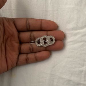 Silver barrette